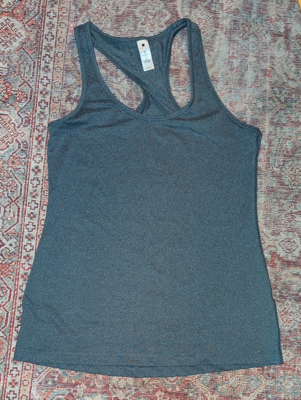Yogalicious Charcoal Racerback Tank Top